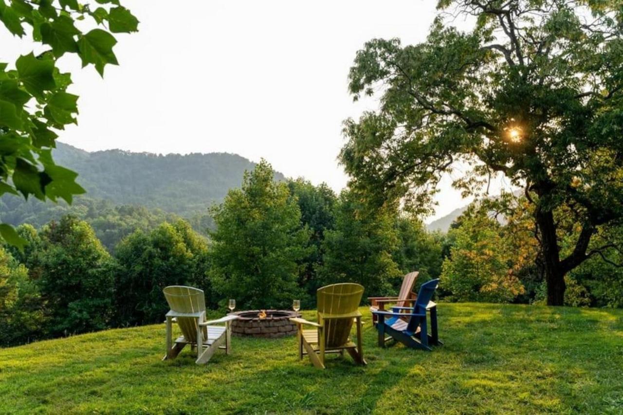 Log Cabin Stunning Mountain Views On 12 Acres Candler Dış mekan fotoğraf