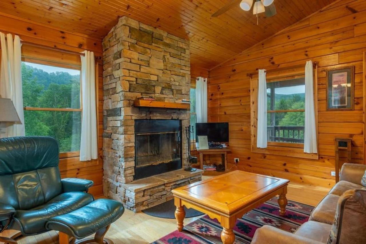 Log Cabin Stunning Mountain Views On 12 Acres Candler Dış mekan fotoğraf