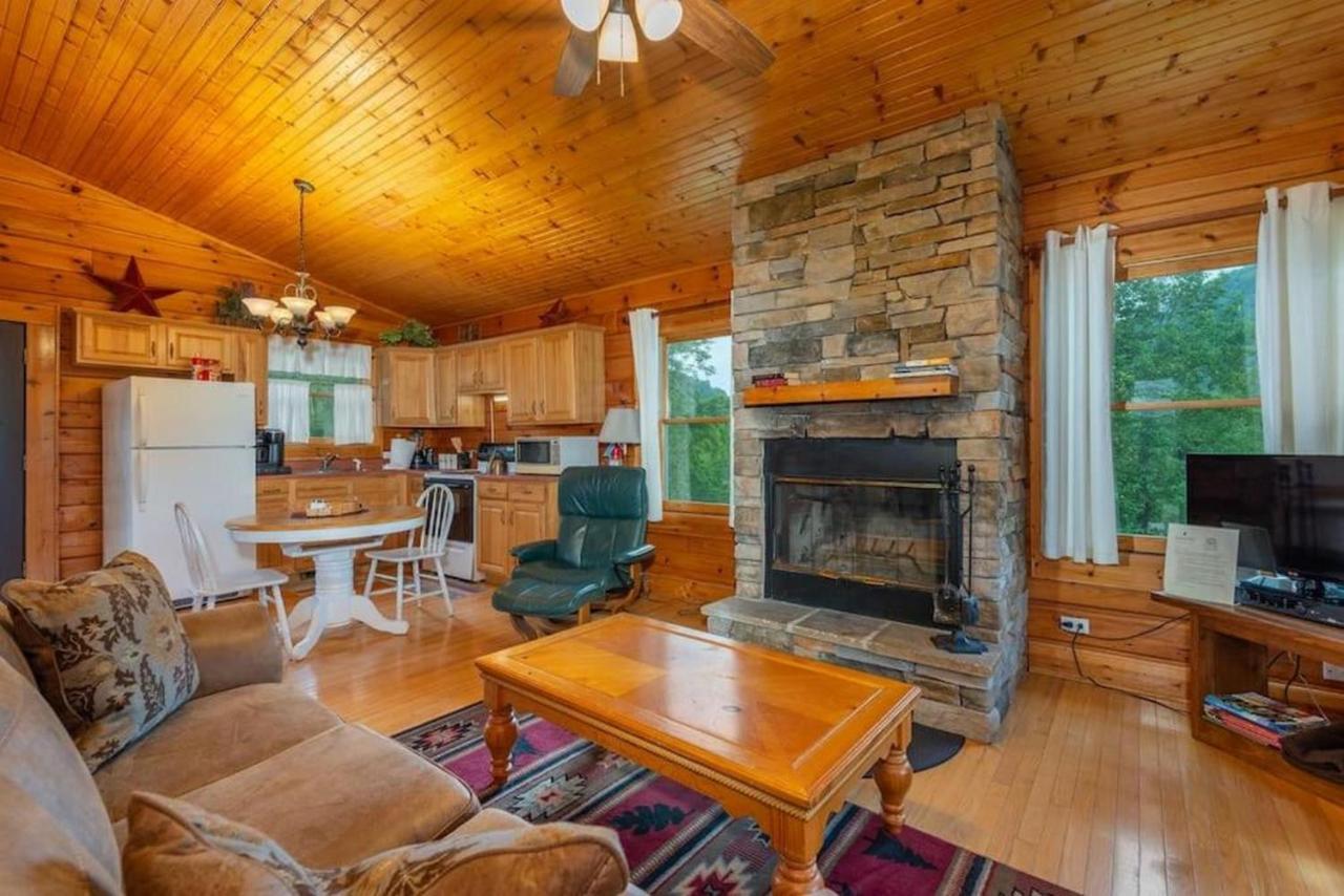 Log Cabin Stunning Mountain Views On 12 Acres Candler Dış mekan fotoğraf